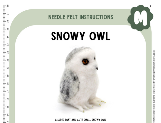 Small Snowy Owl Instructions PDF - The Makerss