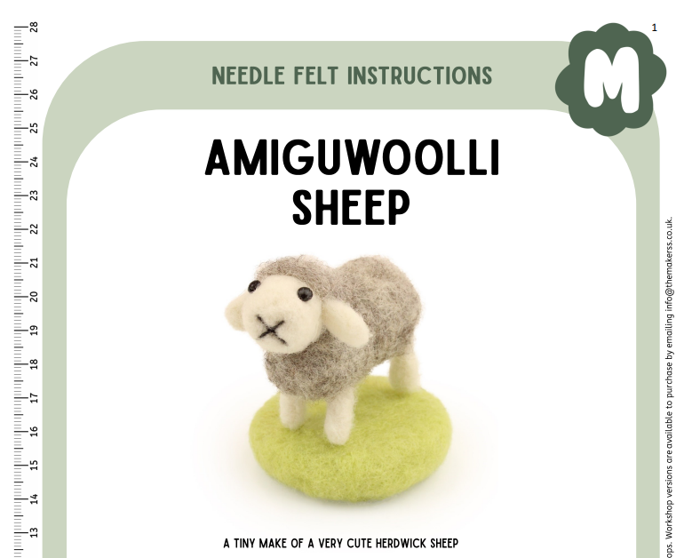 Sheep Amiguwoolli Instructions PDF - The Makerss
