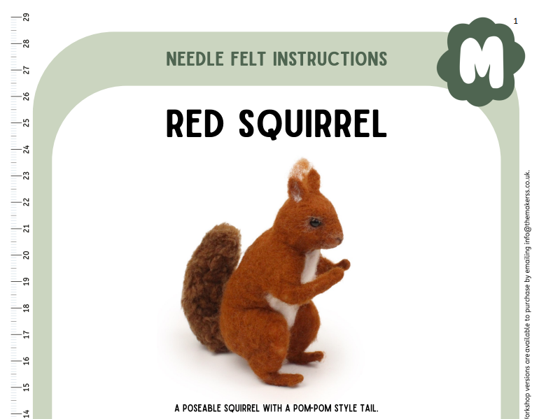 Red Squirrel Instructions PDF - The Makerss