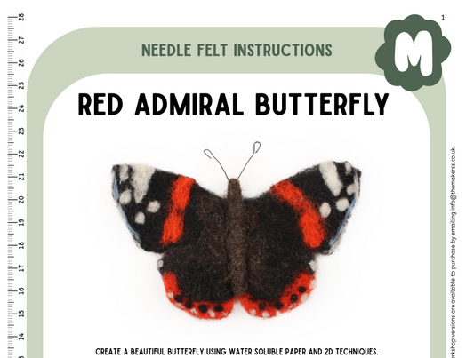 Red Admiral Butterfly Instructions PDF - The Makerss