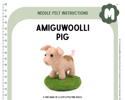 Pig Amiguwoolli Instructions PDF - The Makerss
