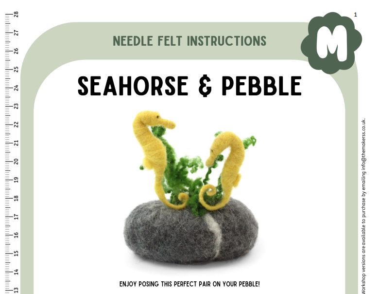 FLOCK OFFER - Seahorse and Pebble Instructions PDF - The Makerss