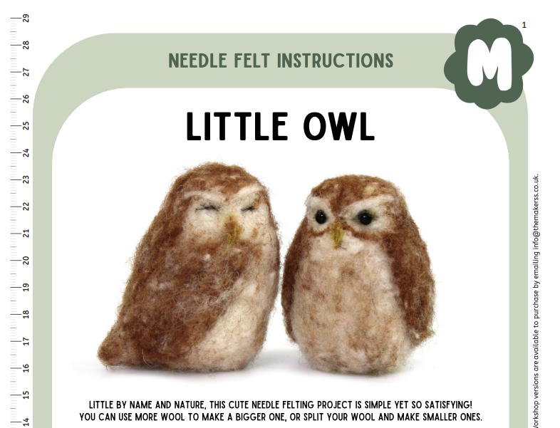 Little Owl Instructions PDF - The Makerss