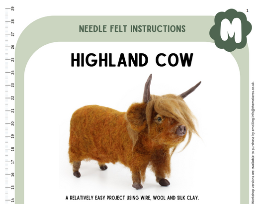 Highland Cow Instructions PDF - The Makerss