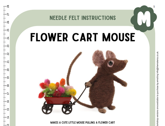 Flower Cart Mouse Instructions PDF - The Makerss