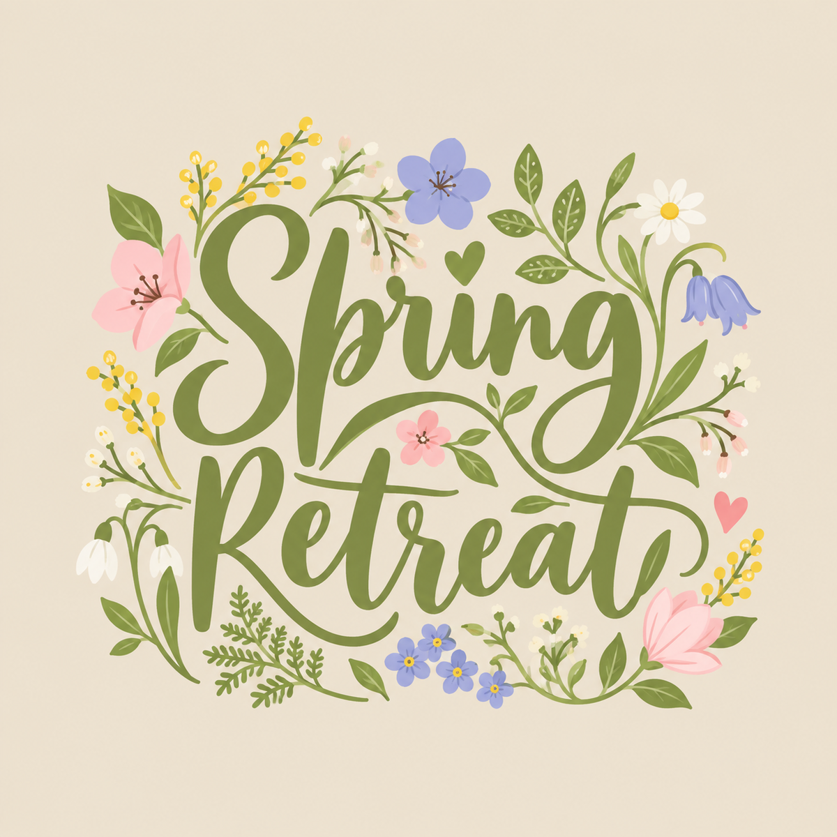 Needle Felting Spring Retreat via Zoom A3 Landscape - The Makerss