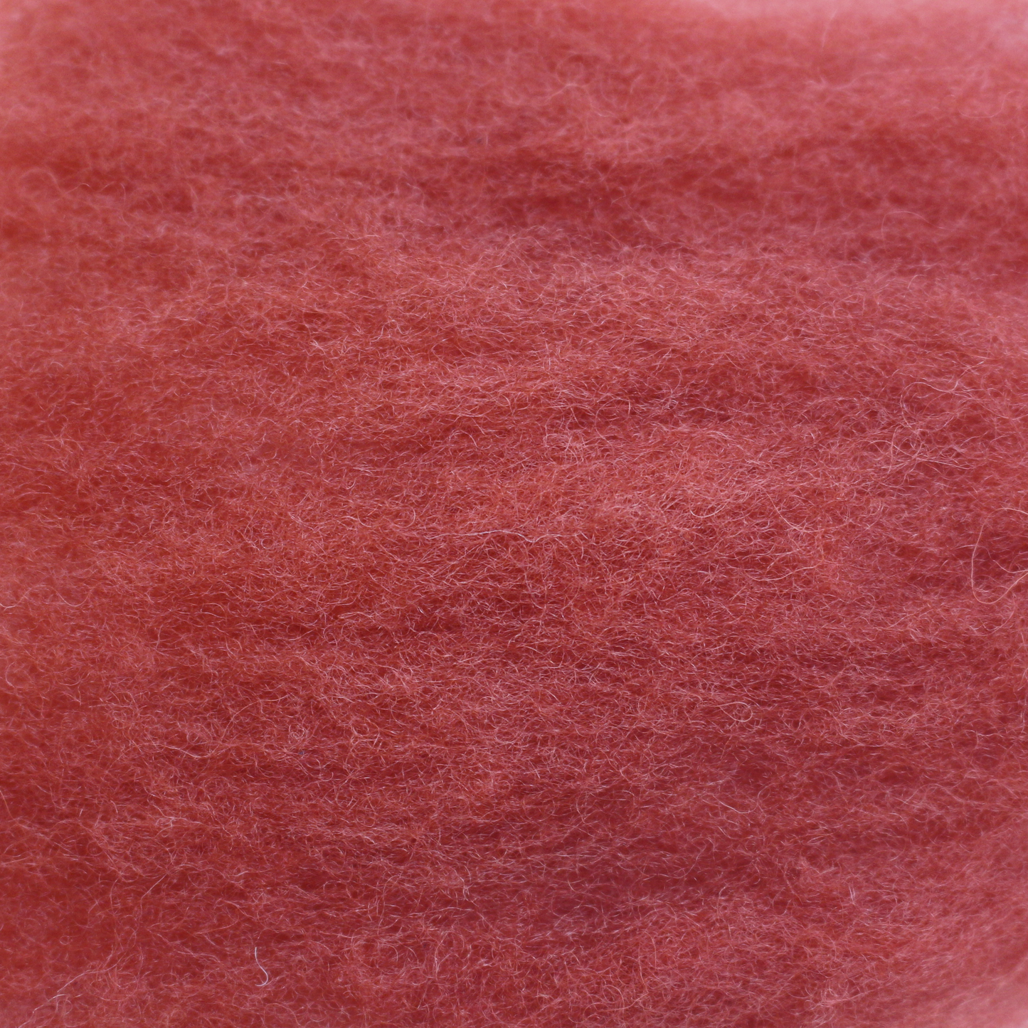Terracotta Red- carded wool batts - various weights