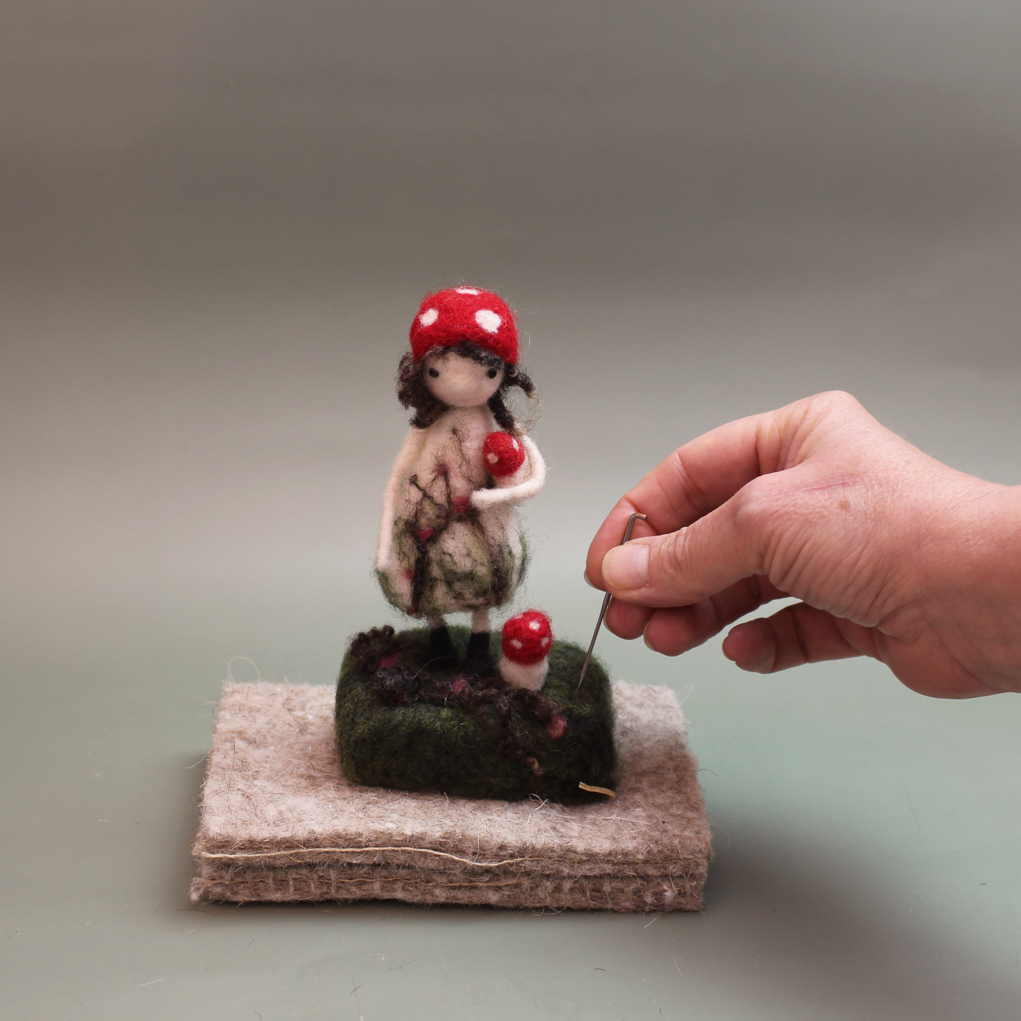 Toadstool Fairy Needle Felt Kit - The Makerss
