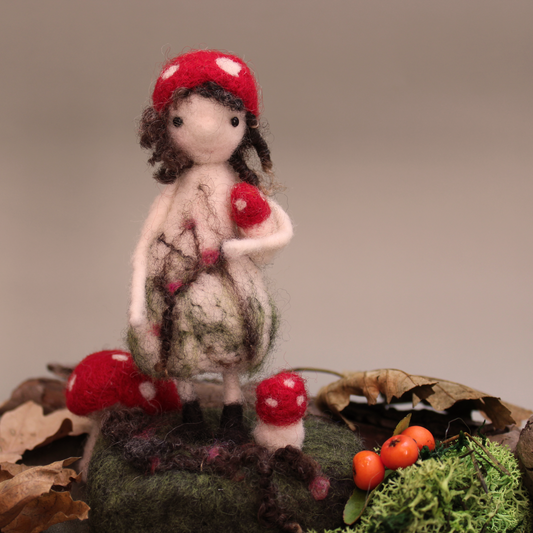 Toadstool Fairy Needle Felt Kit - The Makerss