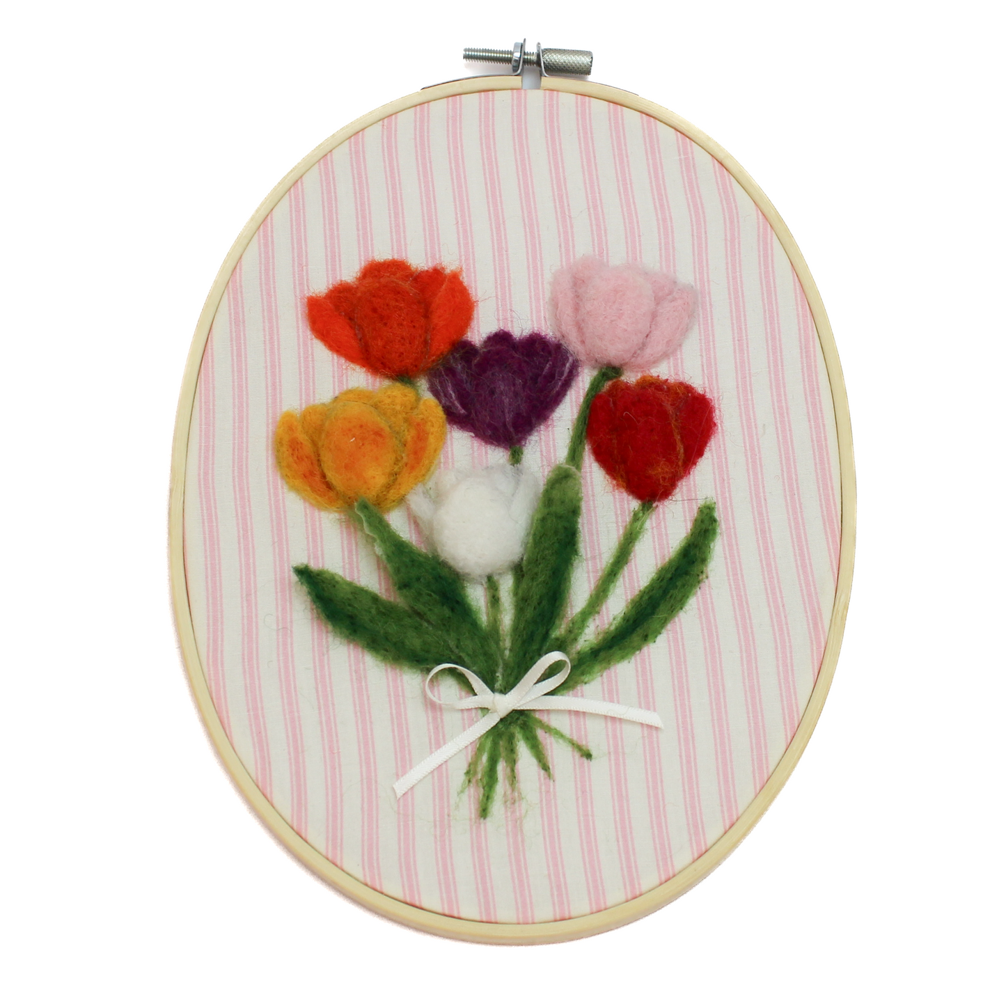 Tulip Picture in oval hoop Makerss Box Project - The Makerss
