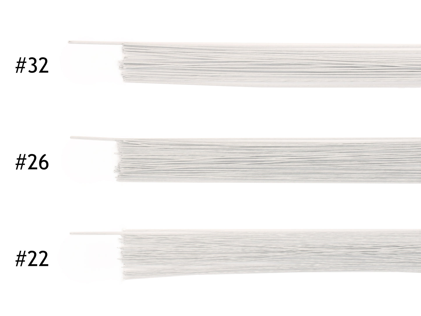 White Paper Covered Steel Wire Packs - Various Gauges #22, #26, #32 - The Makerss