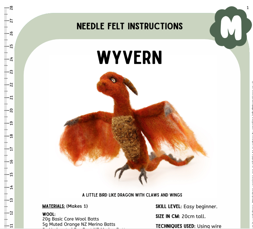 Wyvern or Dragon Instructions PDF - The Makerss
