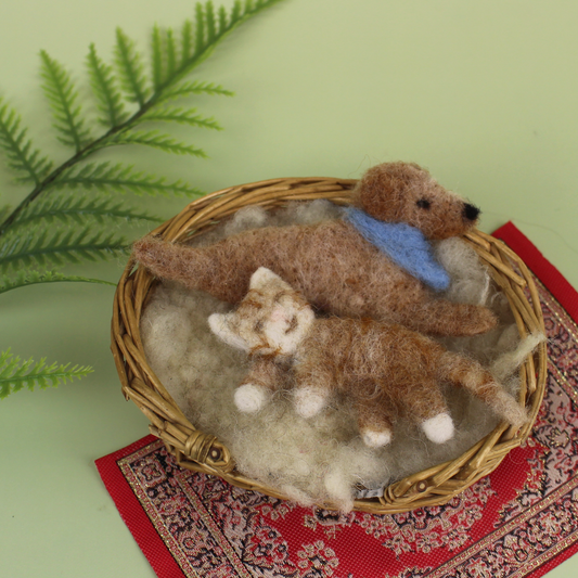 Dog and Cat Magnet Needle Felt Small Kit - The Makerss