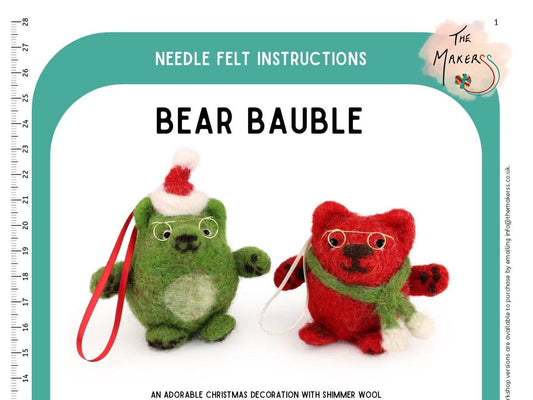 Bear Bauble Instructions PDF - The Makerss