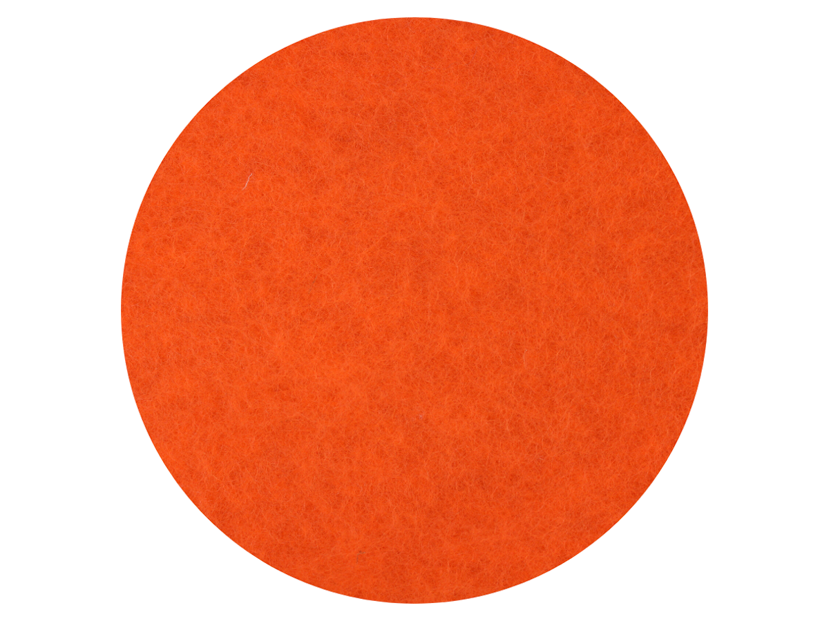 Bright Orange - dyed Mountain Sheep carded wool batts - various weights - The Makerss