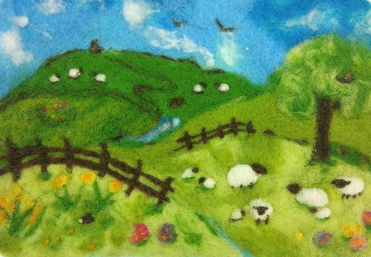 Warm Landscape Picture Instructions PDF - The Makerss