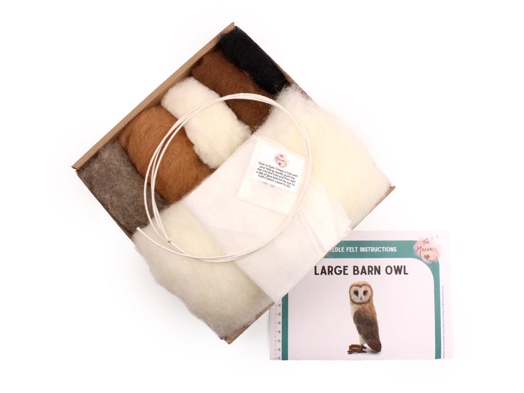 Barn Owl Needle Felting Kit
