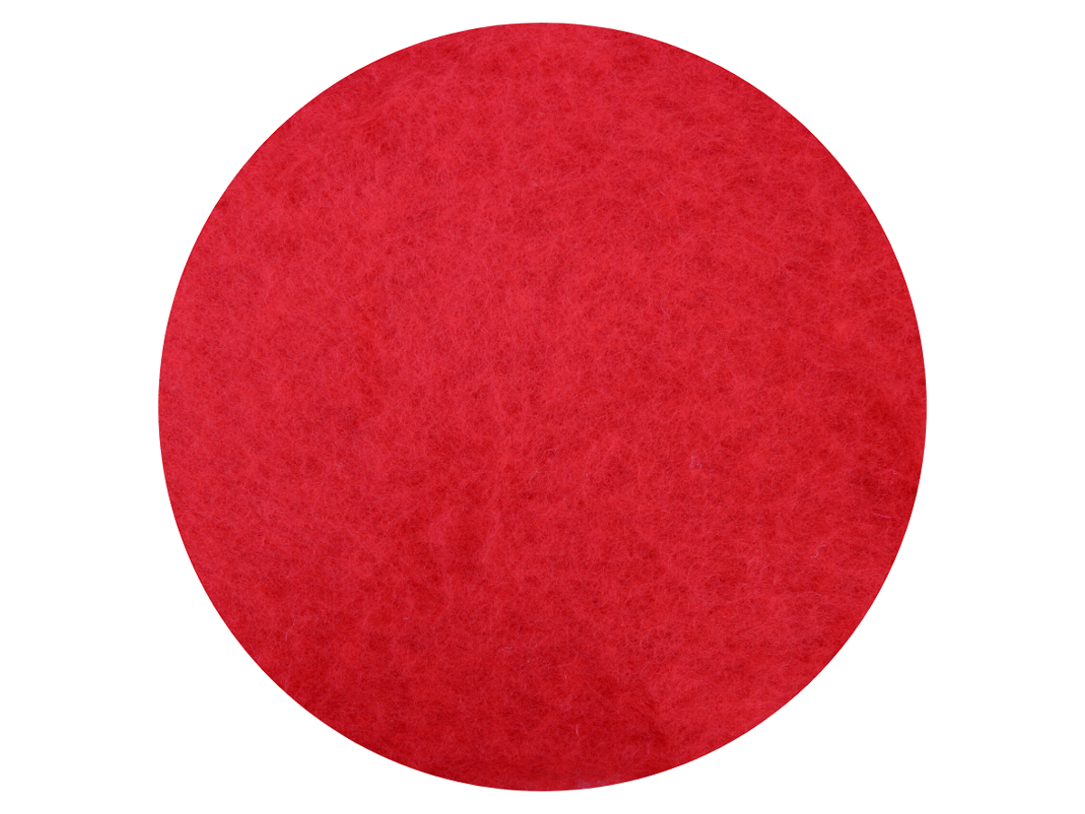 Poppy Red - dyed New Zealand Merino carded wool batts - various weights - The Makerss