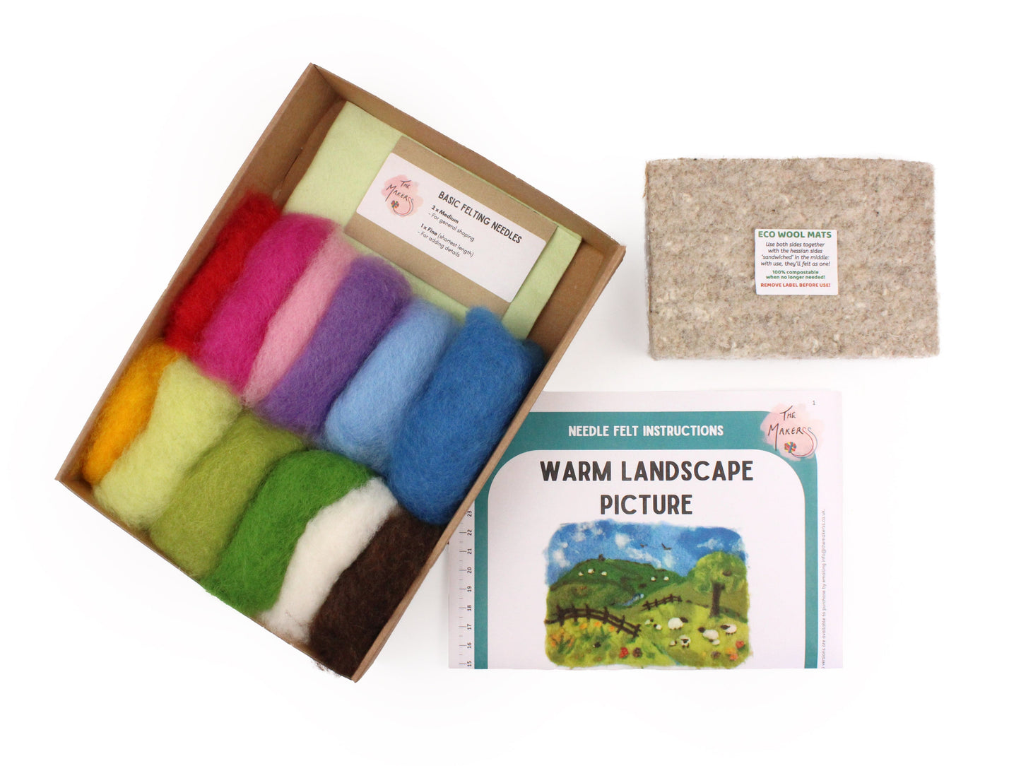 Warm Landscape Needle Felt Kit - The Makerss