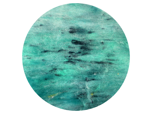 Waterfall - multi coloured, dyed Merino and Silk carded wool batts - various weights - The Makerss