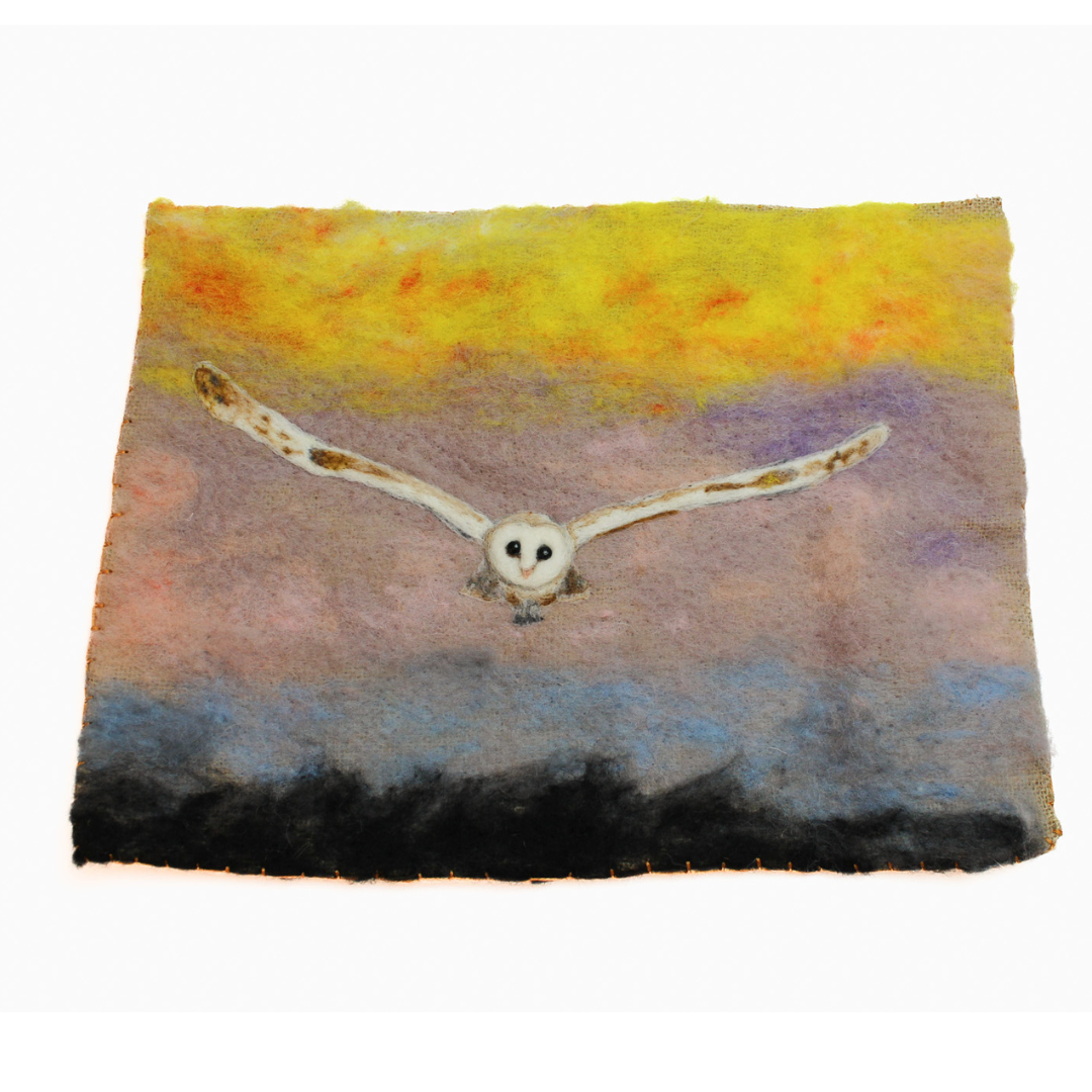 Owl in Flight Landscape Picture Kit - The Makerss