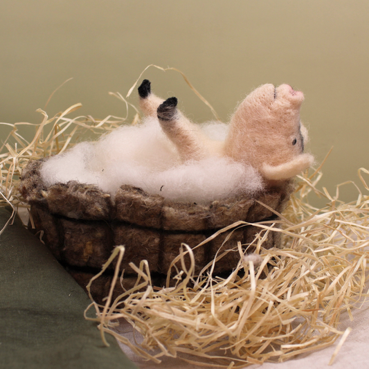 Gloucester Old Spot Pig Needle Felt Kit - The Makerss