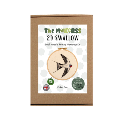 2D Swallow Needle Felt Picture Kit - The Makerss