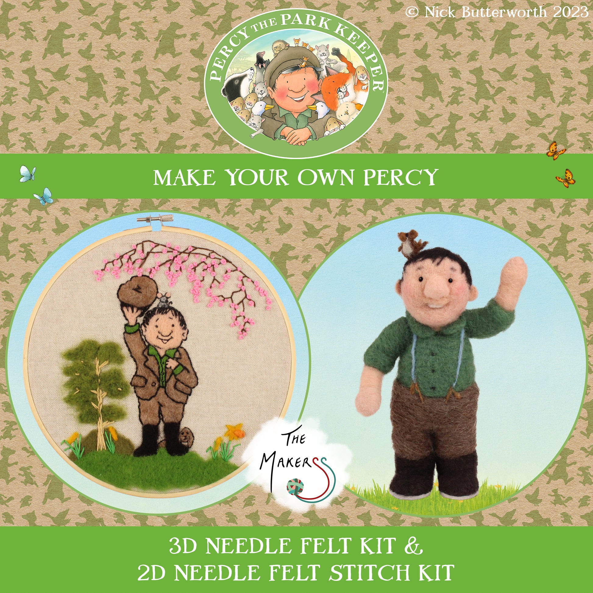 Percy the Park Keeper Needle Felt Kits - Various Options - The Makerss