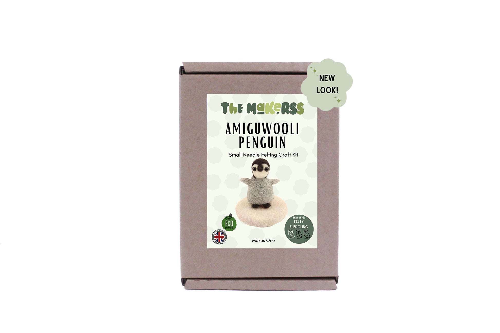 Penguin Amiguwoolli Mini Needle Felt Kit - The Makerss