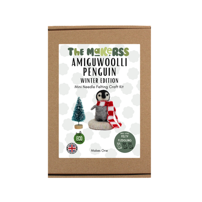 Winter Edition Penguin Amiguwoolli Mini Needle Felt Kit