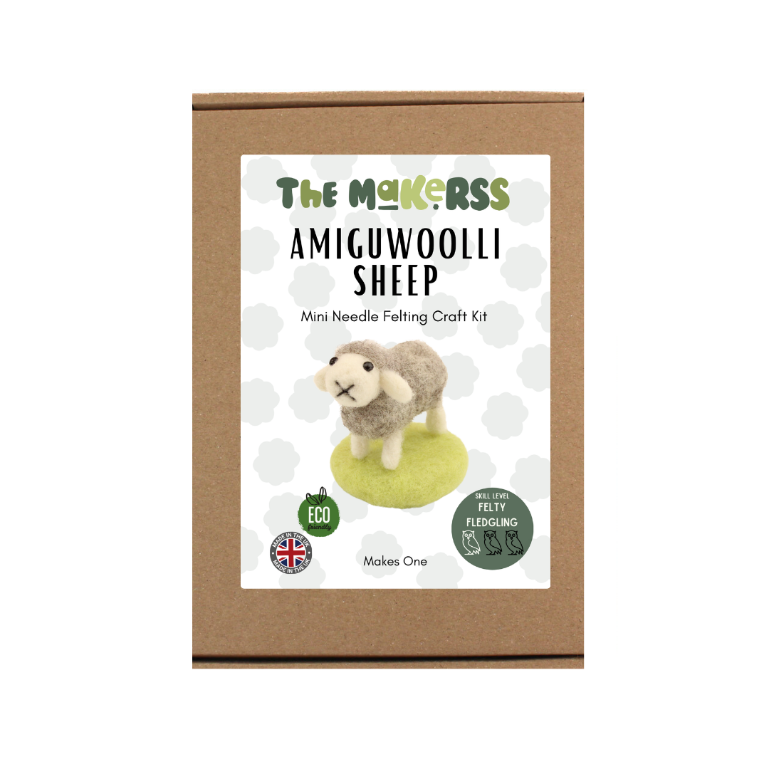 Sheep Amiguwoolli Mini Needle Felt Kit - The Makerss