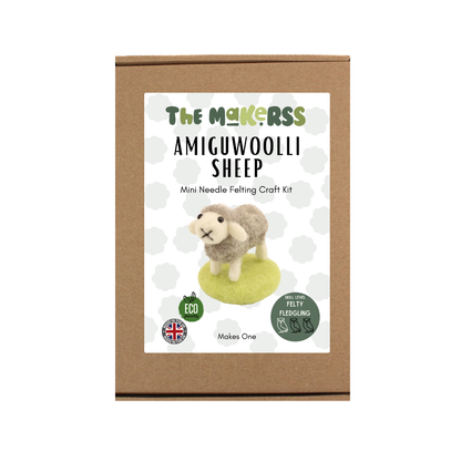 Sheep Amiguwoolli Mini Needle Felt Kit - The Makerss