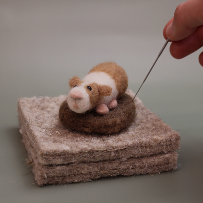 Guinea Pig Amiguwoolli Mini Needle Felt Kit - The Makerss