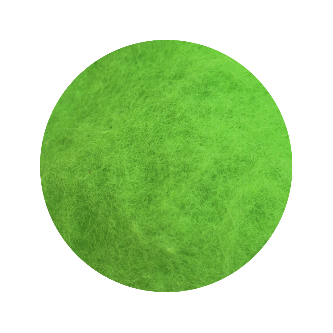 Apple Green - Tirol Sheep Wool Batts - various weights - The Makerss