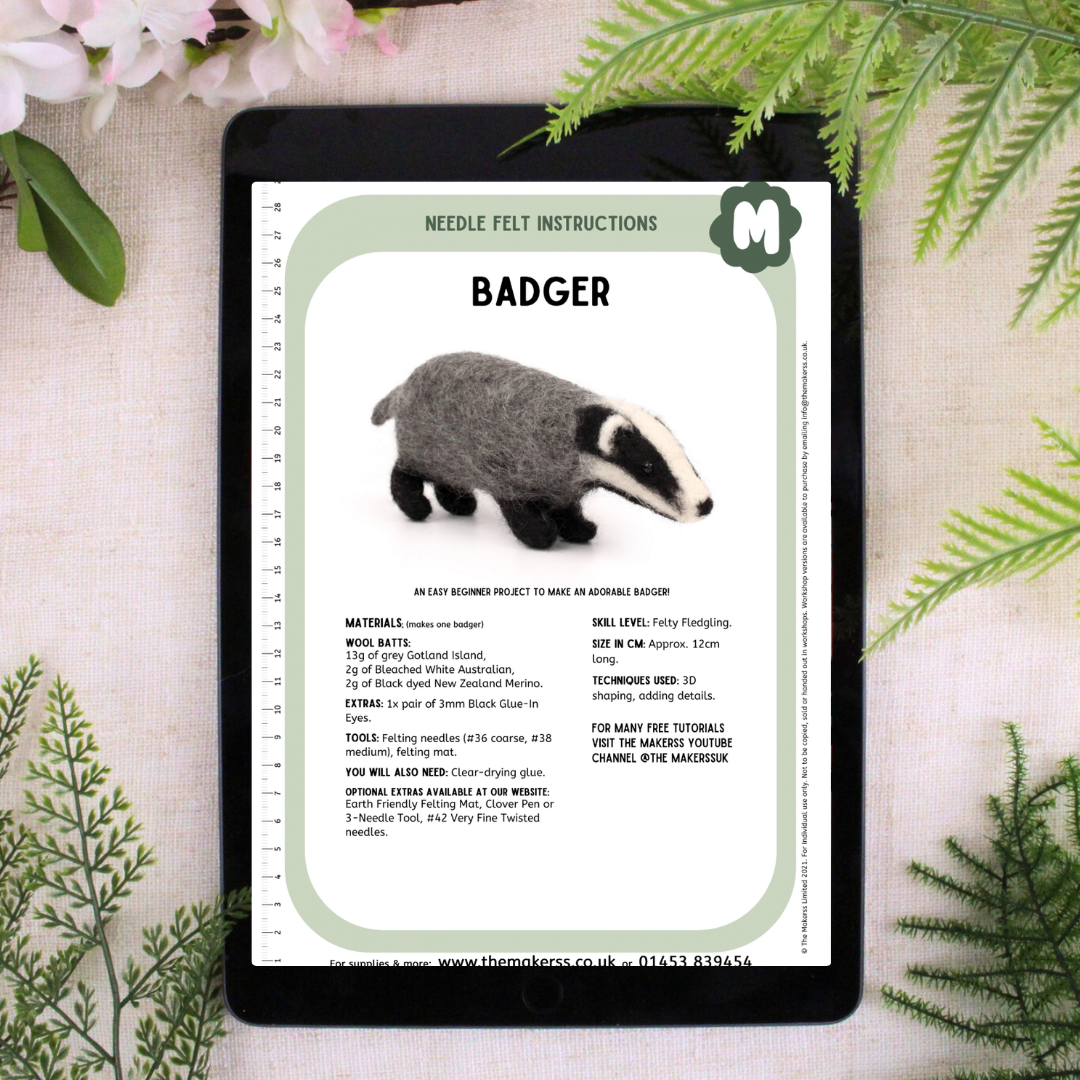 Badger Small Needle Felt Kit - The Makerss