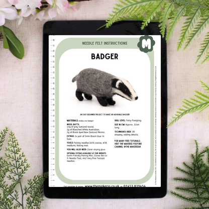 Badger Small Needle Felt Kit - The Makerss