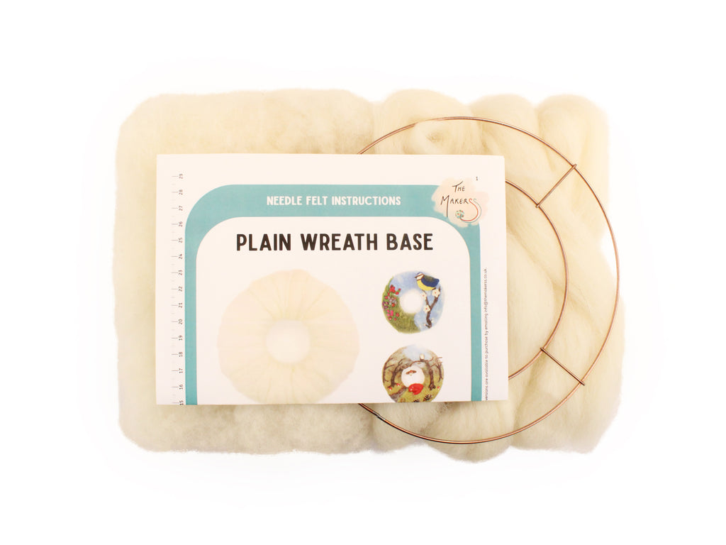 Wreath Base Pack with Wool and Instructions - The Makerss