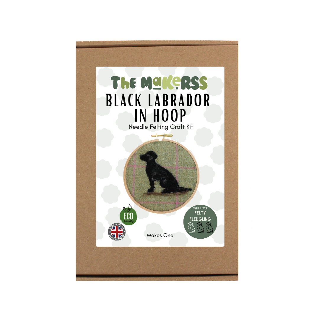 Dogs In Hoop Needle Felt Picture Kit - The Makerss