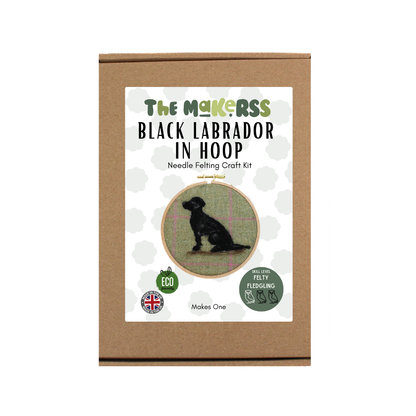 Dogs In Hoop Needle Felt Picture Kit - The Makerss