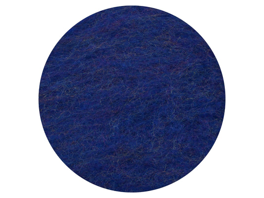 Deep Blue Shimmer - dyed NZ Merino carded wool batts with sparkly fibres - The Makerss