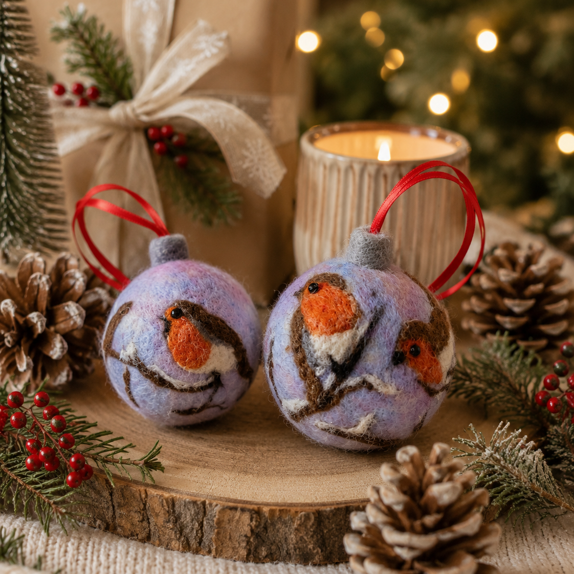 Robins on Bauble in person Workshop 31st October 10am - 3pm