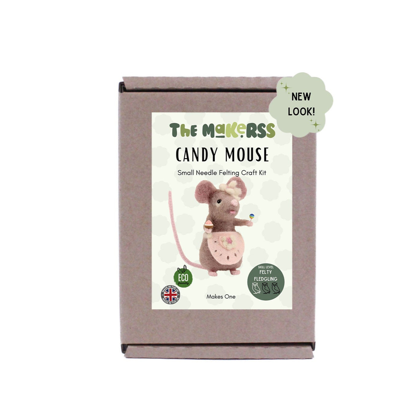 Candy Mouse Small Needle Felt Kit - The Makerss