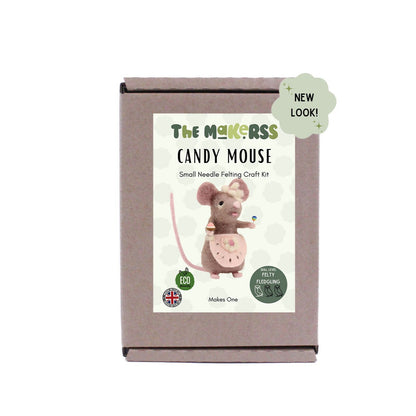 Candy Mouse Small Needle Felt Kit - The Makerss