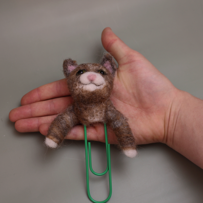 Cat Bookmark Needle Felting Zoom Workshop Wed 10th June - The Makerss