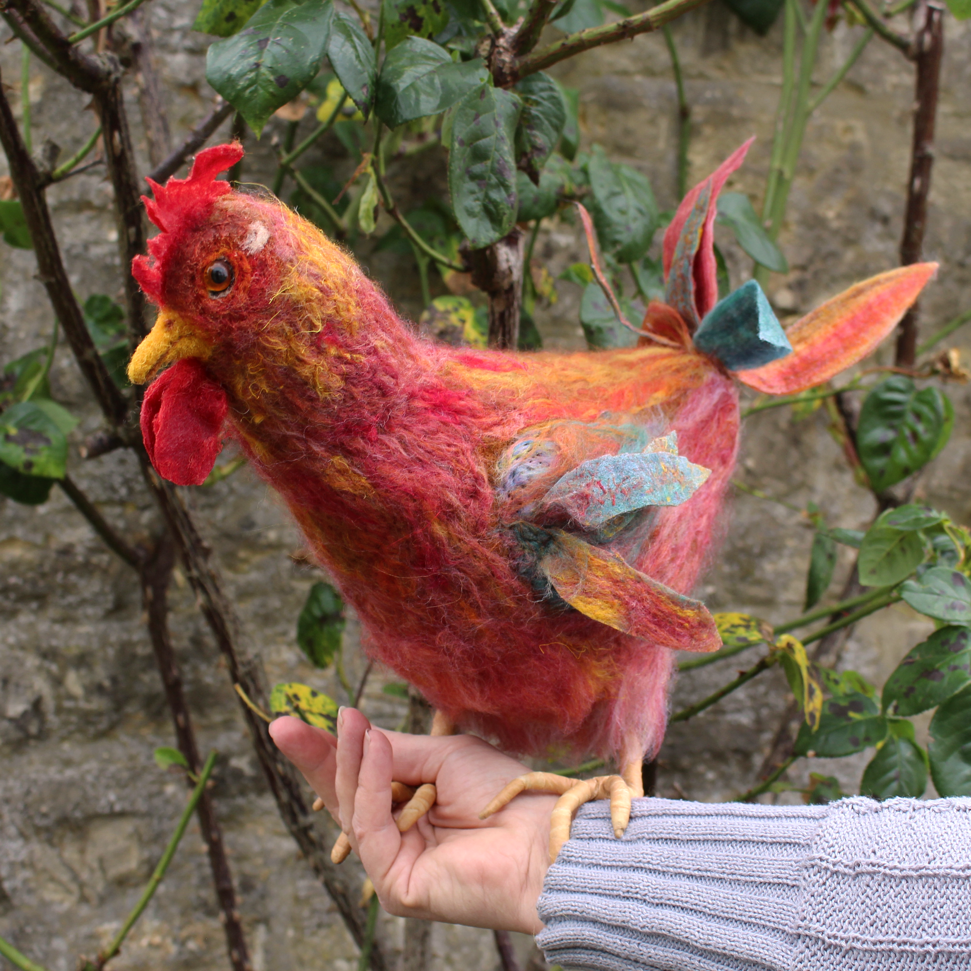 2027 Winter Needle Felting Retreat workshop - 22-24 January - Life size Chicken - The Makerss