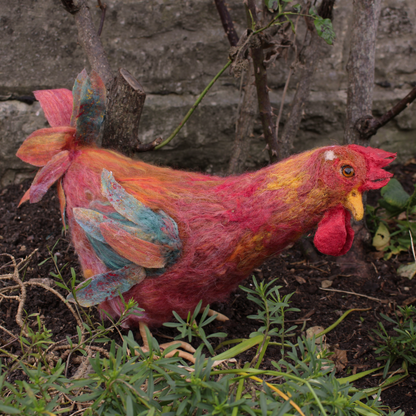 2027 Winter Needle Felting Retreat workshop - 22-24 January - Life size Chicken - The Makerss