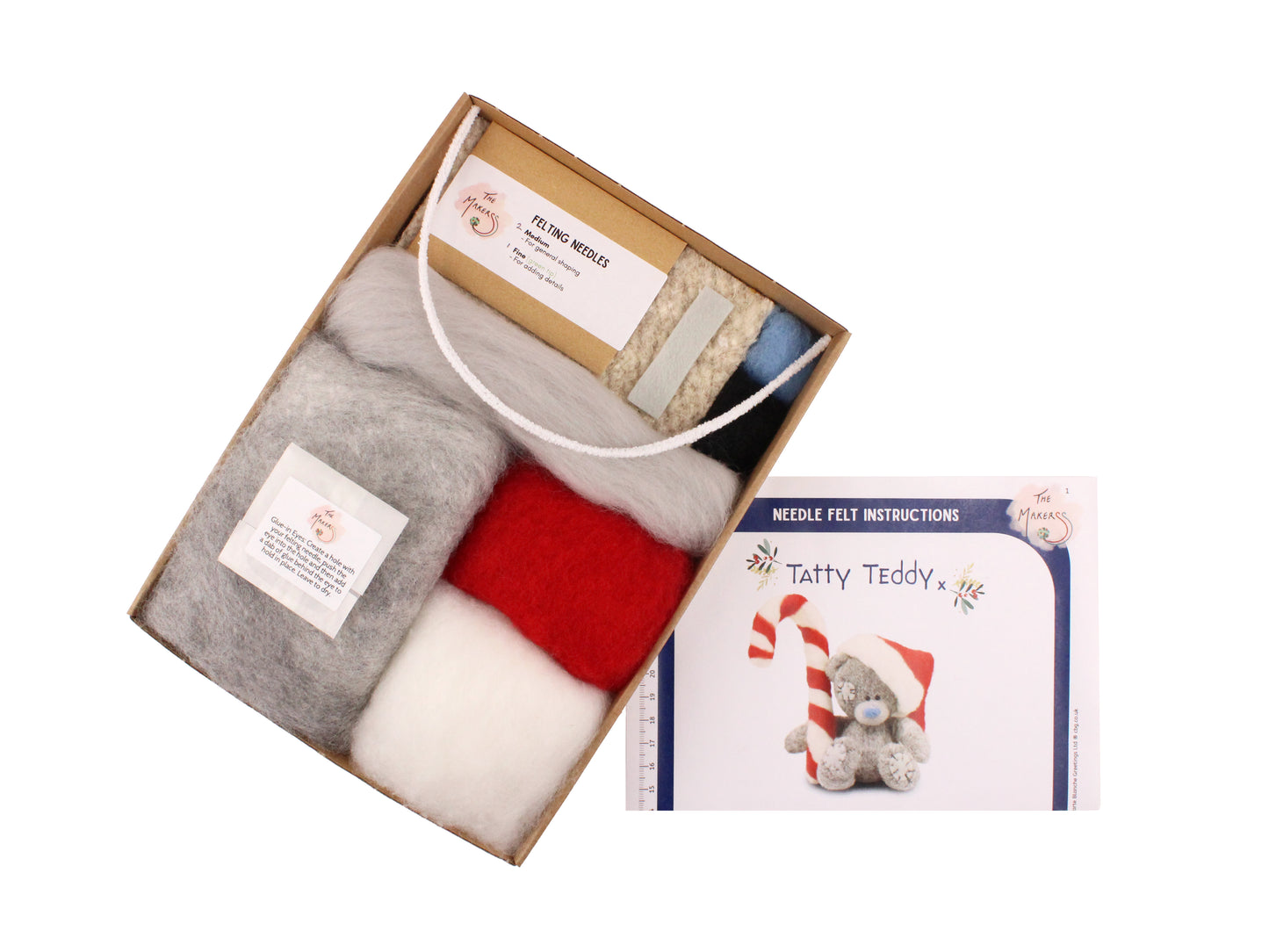 Tatty Teddy Needle Felt Kit Christmas Edition - The Makerss