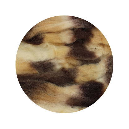 Coffee Dream - space dyed wool tops - various weights - The Makerss