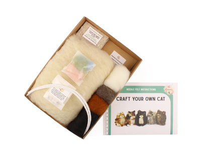 Craft Your Own Cat Needle Felt Kit - The Makerss