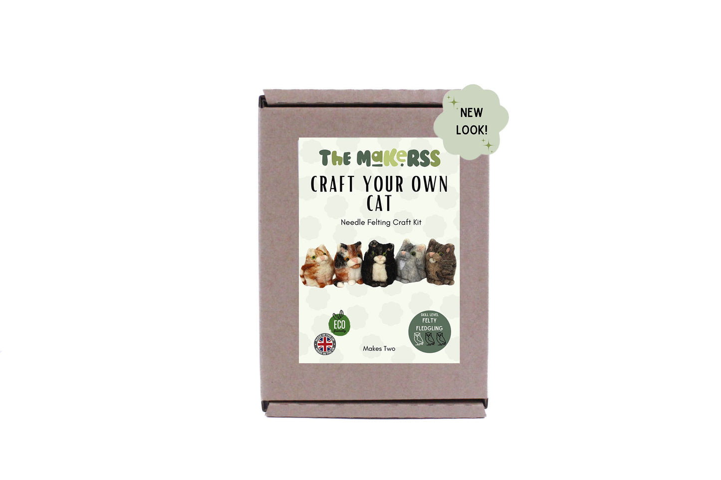 Craft Your Own Cat Needle Felt Kit - The Makerss